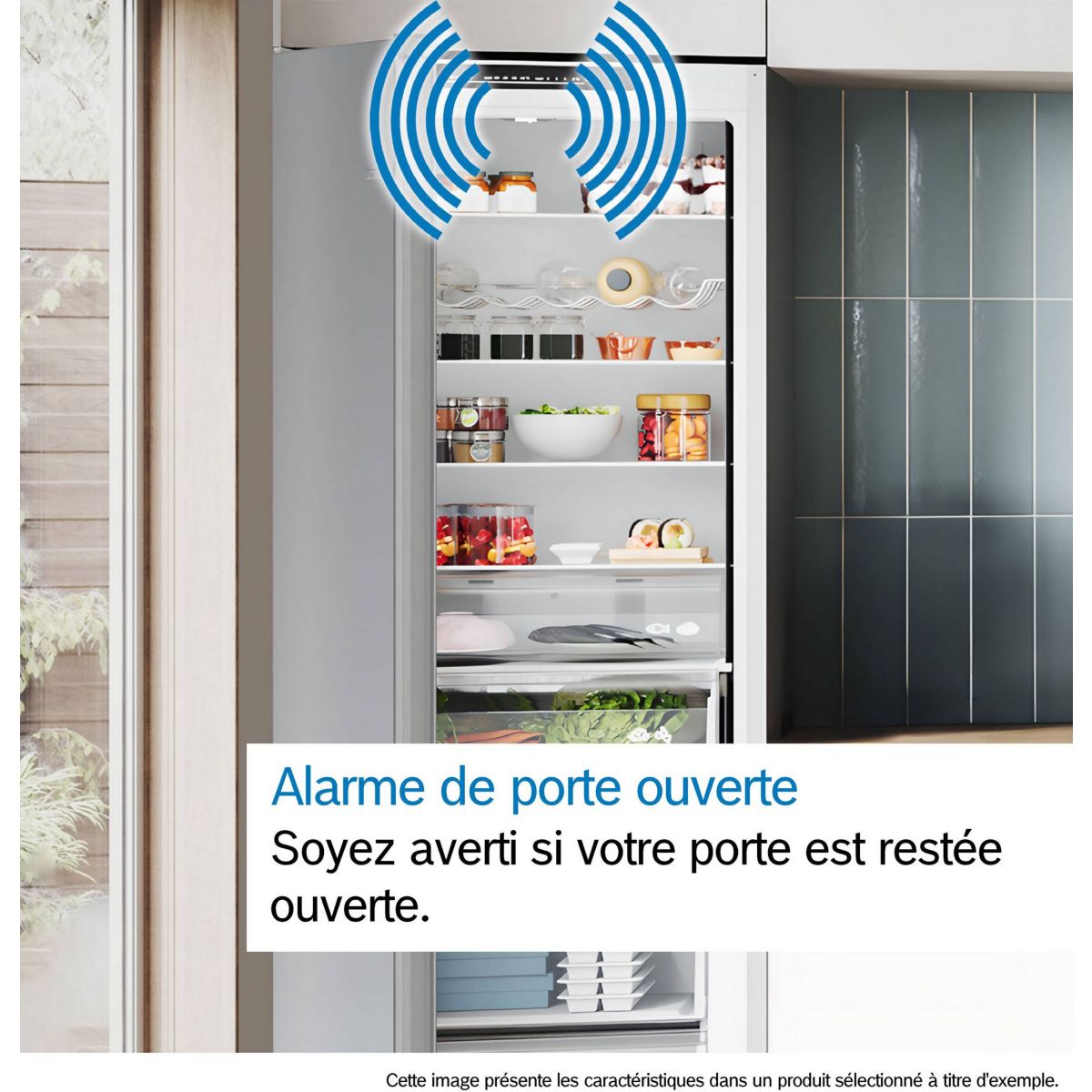 Réfrigérateur combiné KIV87NSE0, Série 2, Eco Airflow intégrable, BOSCH