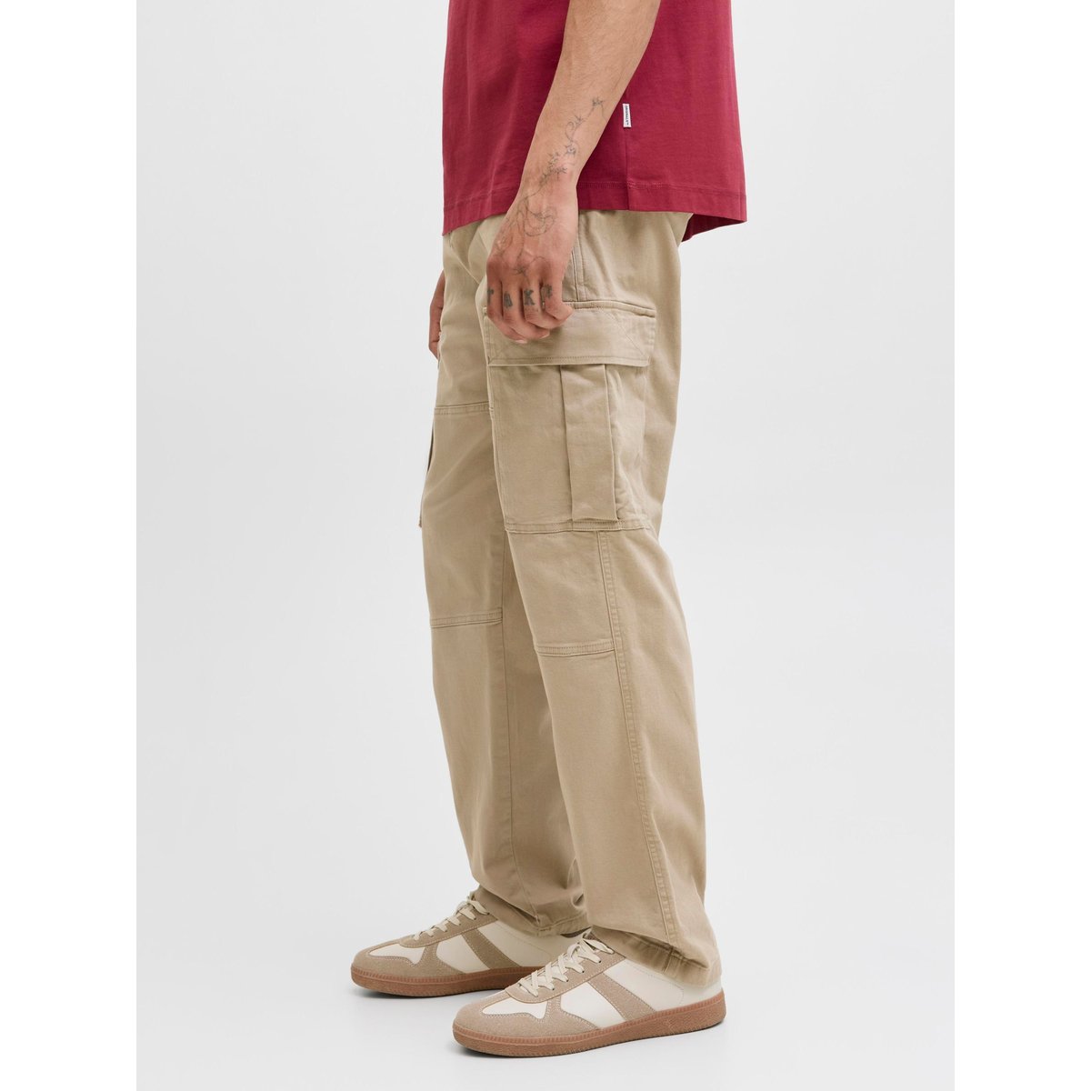 Pantalon Cargo grise - crockery 1, JACK & JONES