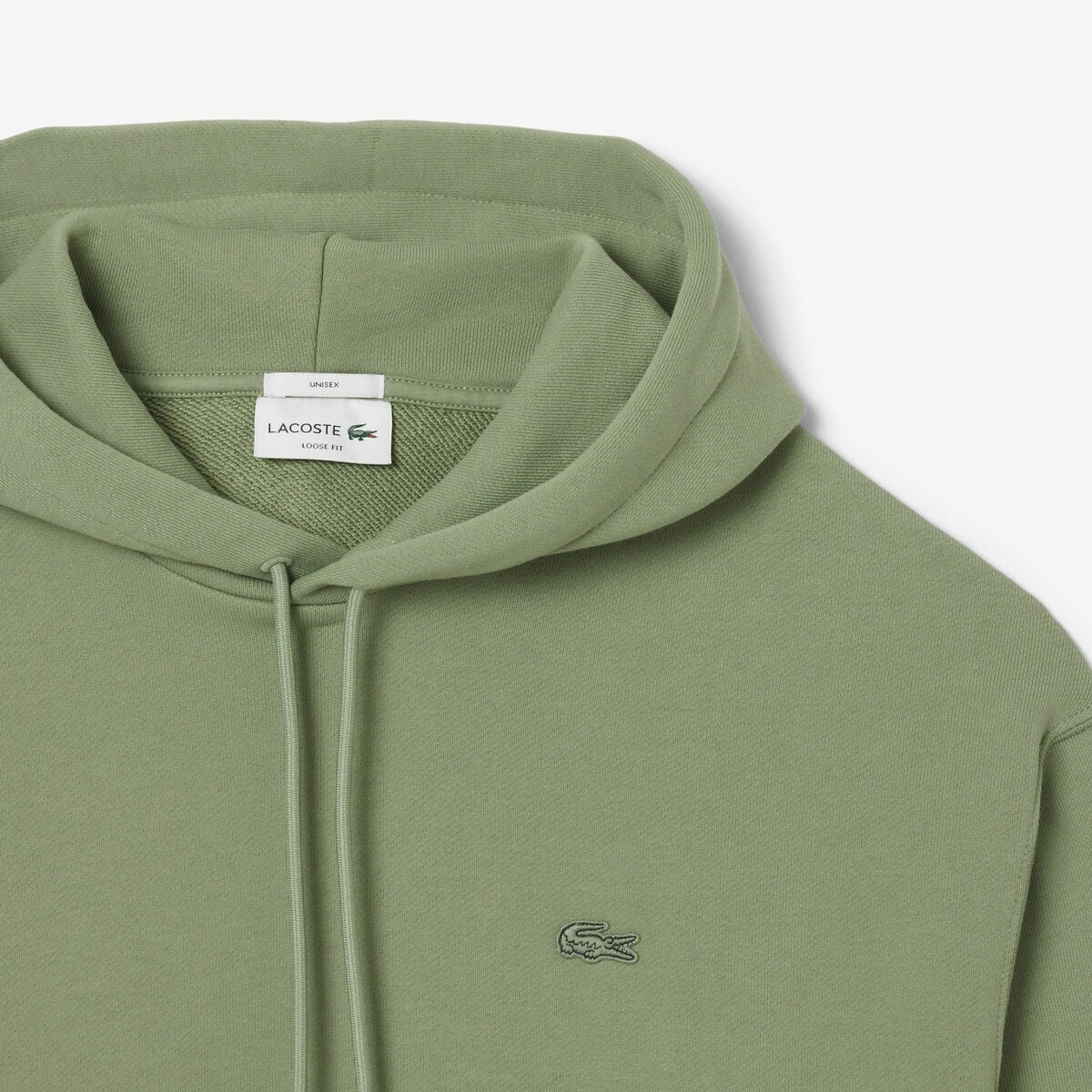 Felpa con cappuccio e logo ton sur ton timo, LACOSTE