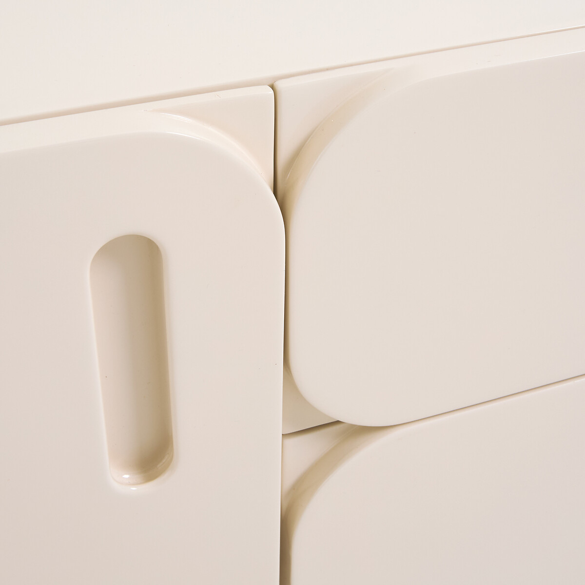 Meuble TV 2 portes 2 tiroirs, 150 cm, NAVEL beige, LA REDOUTE INTERIEURS