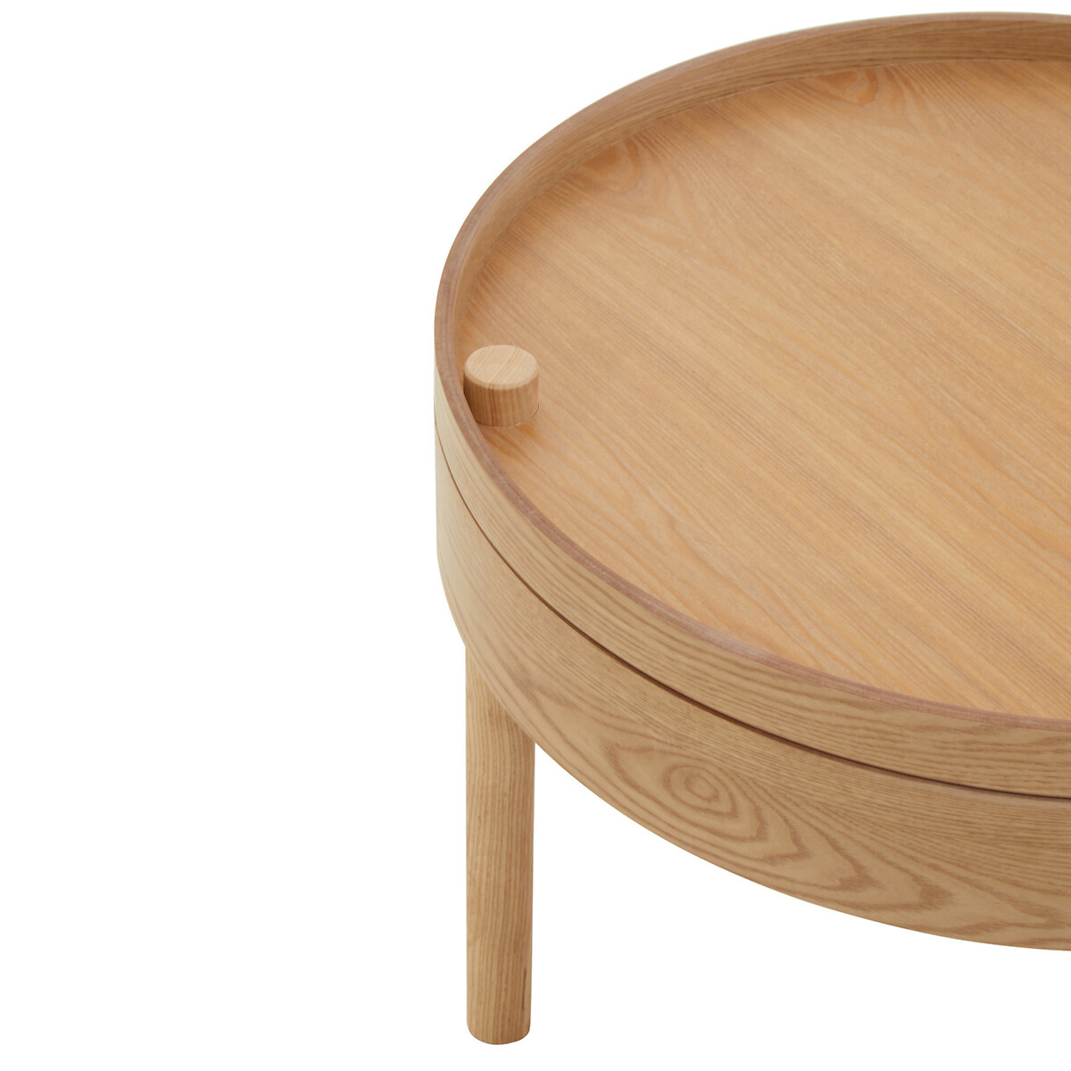Scandi Wood Storage Side Table natural, SO'HOME