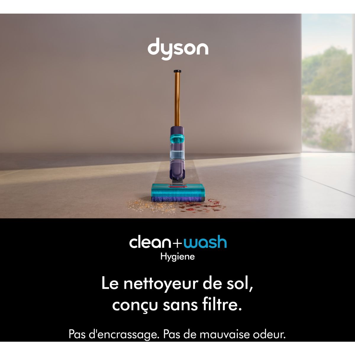Nettoyeur de sol Clean+Wash Hygiène couleur unique, DYSON