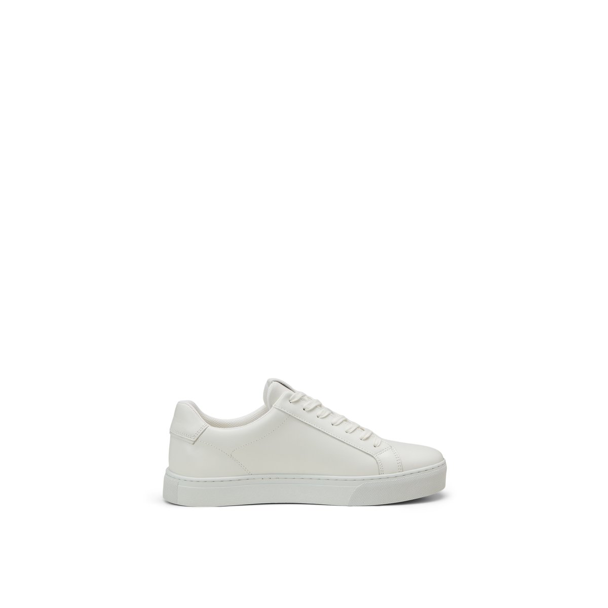 Sneaker Modèle Agar en cuir de bœuf nappa noble blanc, MARC O'POLO