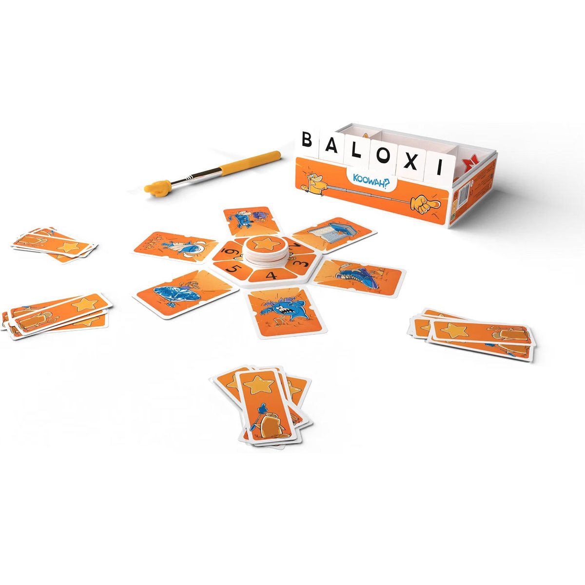 Koowah jeu d'ambiance orange et violet, GIGAMIC