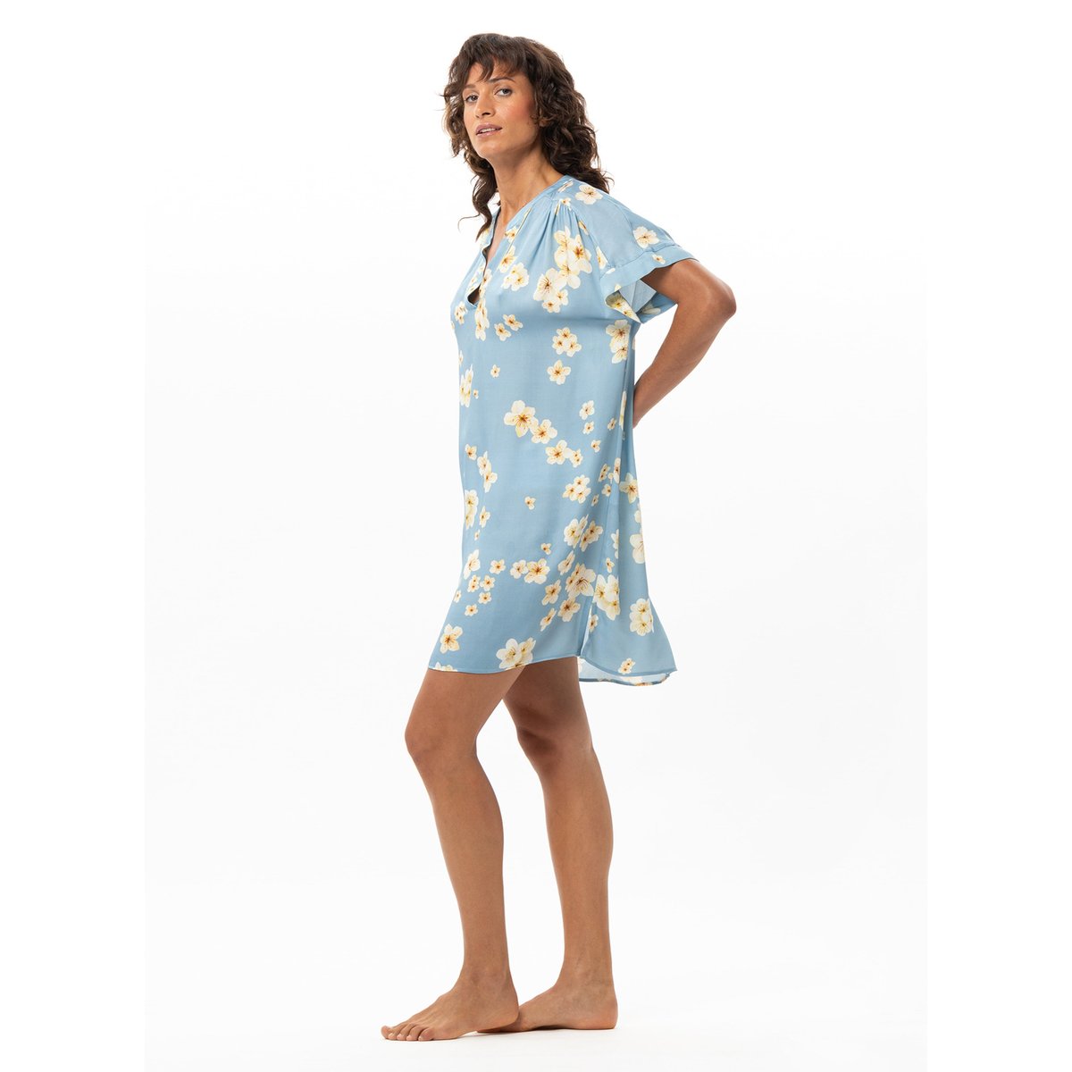 Chemise de nuit en viscose EDEN 201 multicolore, LE CHAT