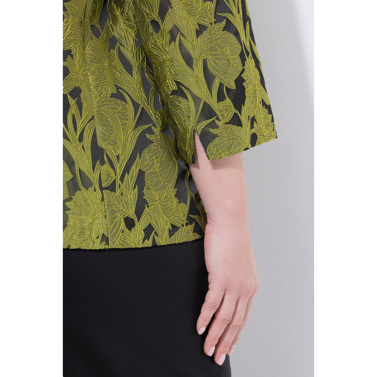 Veste Jacquard sorbet au citron vert, ULLA POPKEN