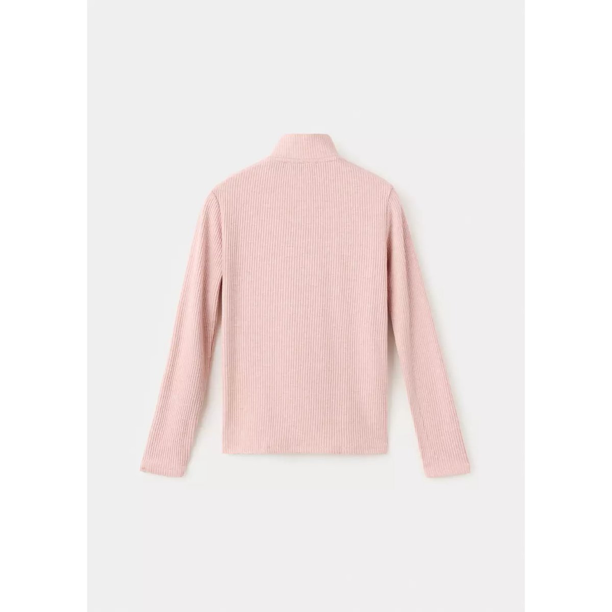 T-shirt maille côtelée rose, MANGO KIDS
