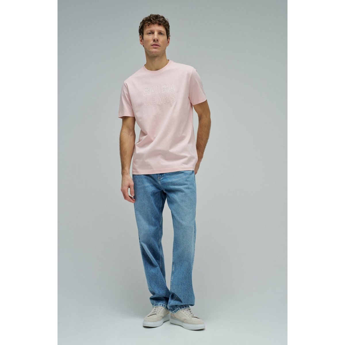 T-SHIRT AVEC BRANDING blanc, SALSA JEANS