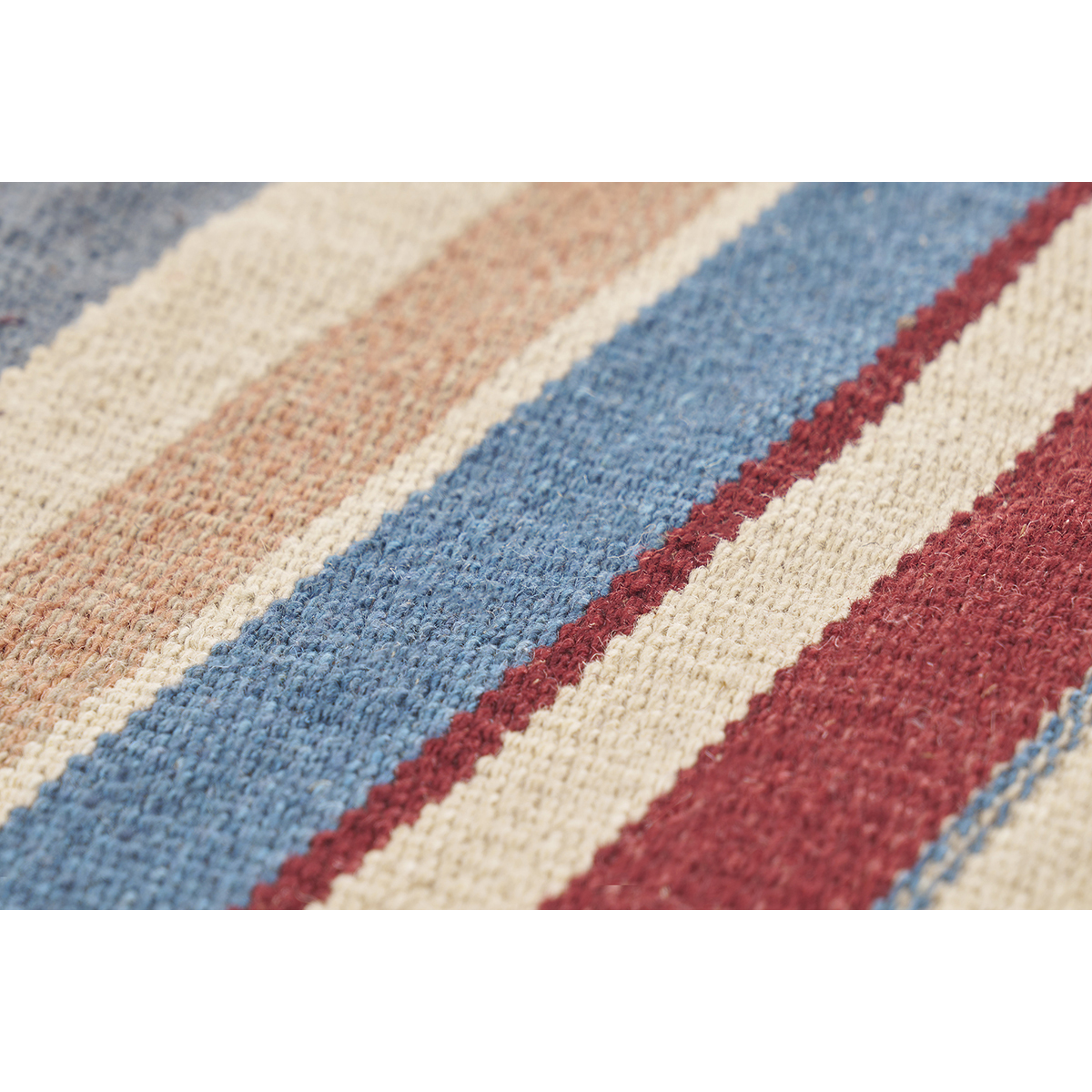 Tapis rectangulaire rayé multicolore en coton 60 x 120 cm SUPLA multicolore, MILIBOO