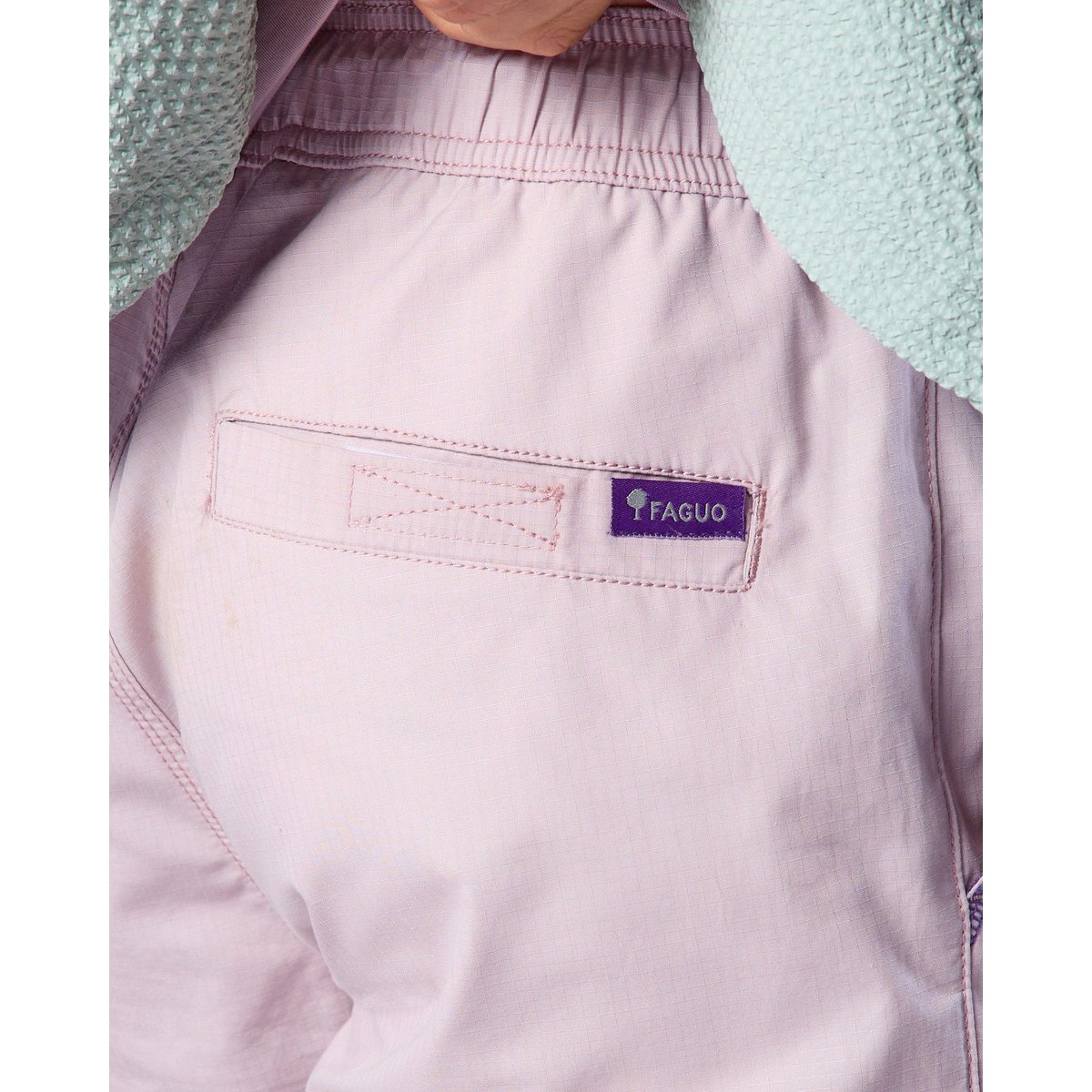Pantalon élastique DREUILLE OTD rose grisé, FAGUO