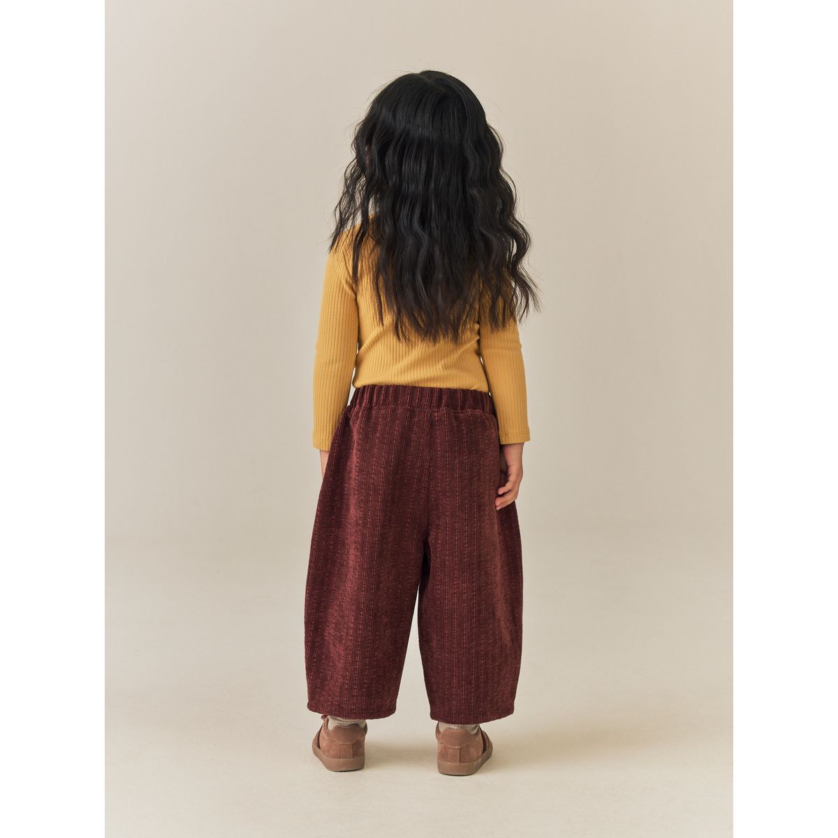 Pantalon doux en velours côtelé marron chocolat, NEXT