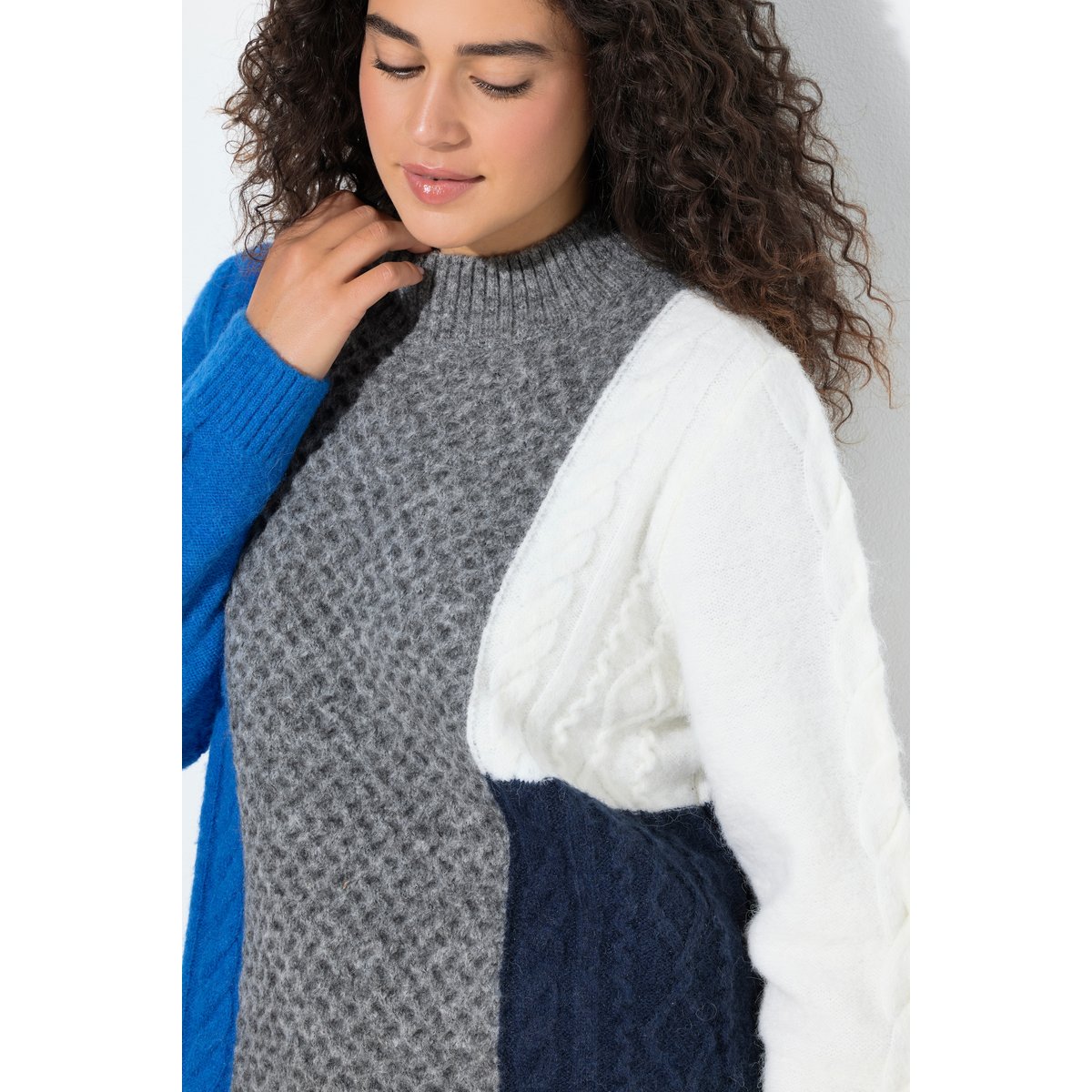 Pull esprit colour block gris graphite, ULLA POPKEN