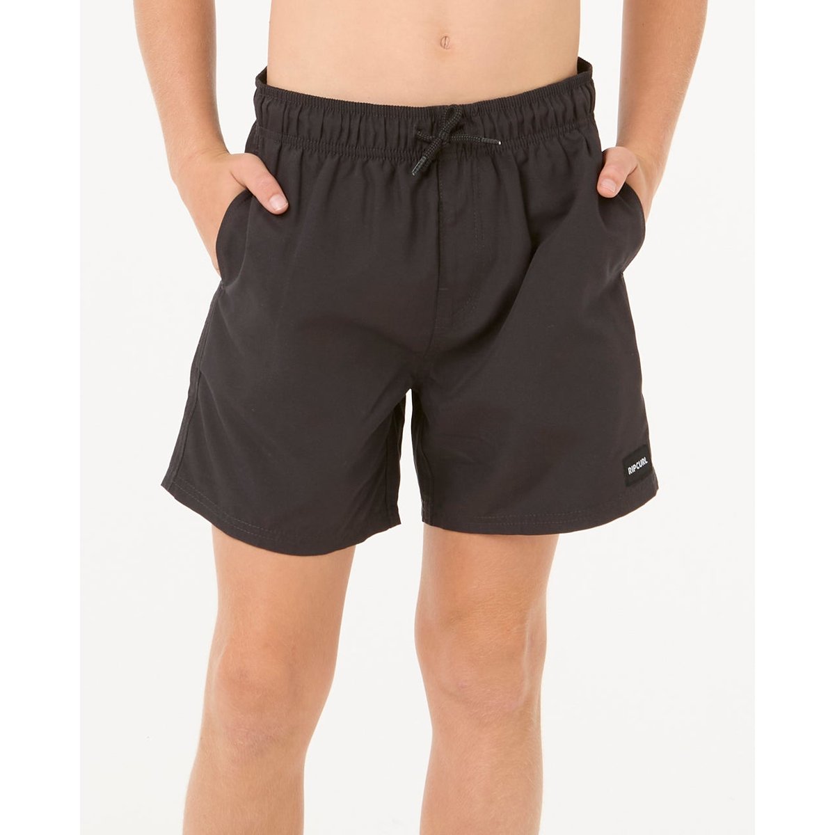 Short VOLLEY Offsetgarçon noir, RIP CURL