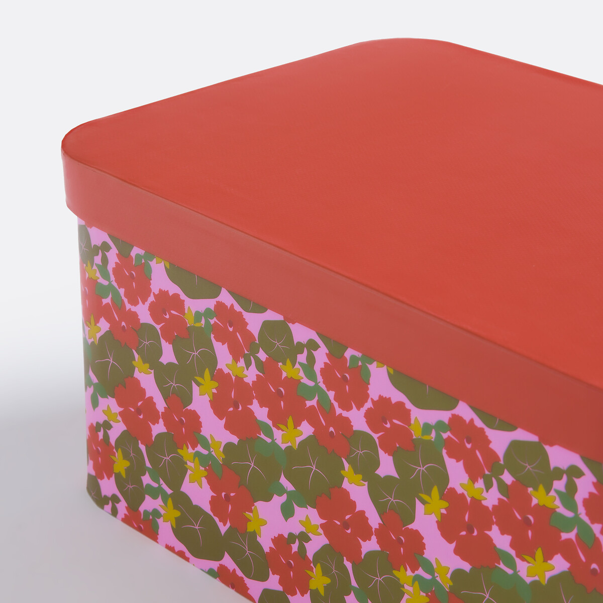 Lote de 2 cajas apilables con tapa, Lena multicolor, LA REDOUTE INTERIEURS