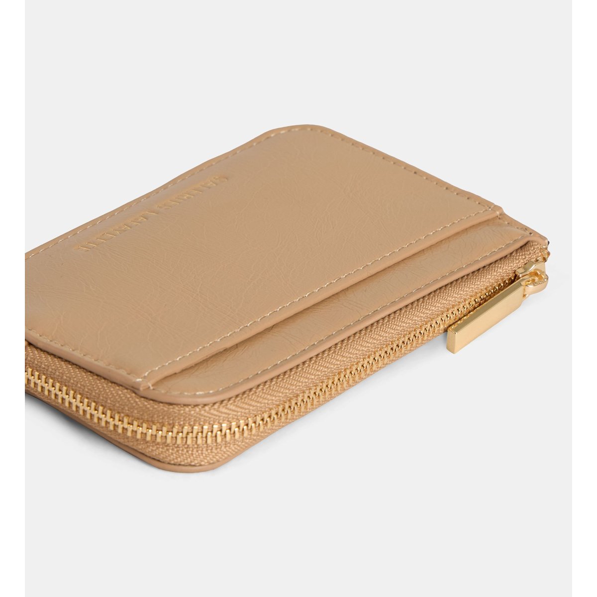 Porte-cartes manon vernis froissé taupe, GALERIES LAFAYETTE