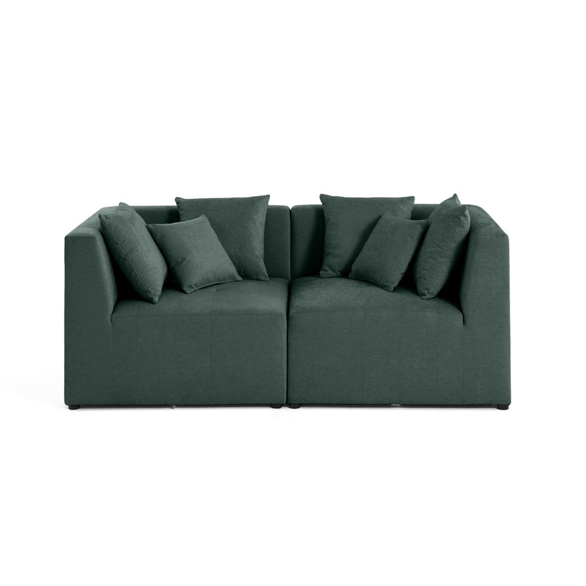 Canapé Modulable 2 places - AMALFI vert, BEST MOBILIER