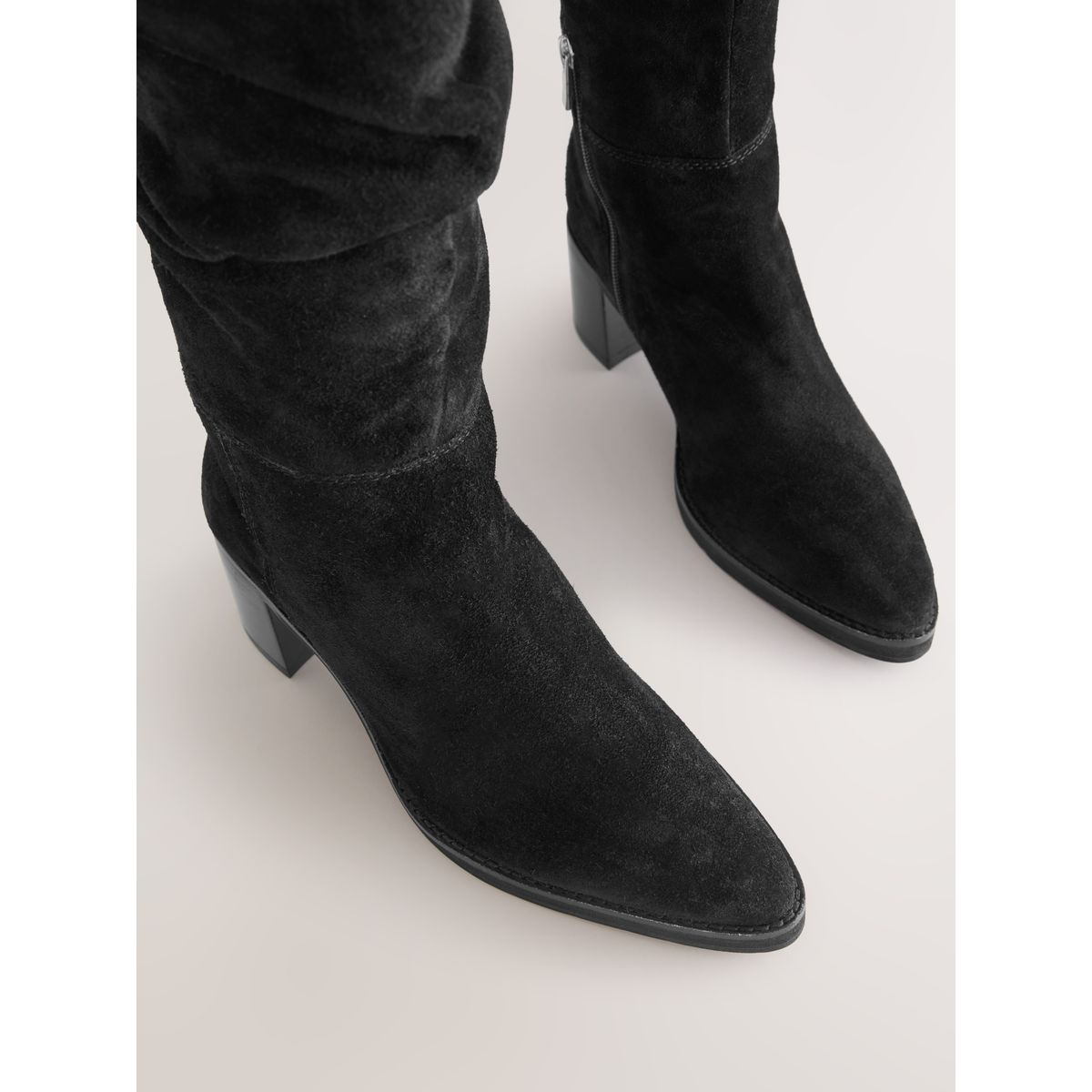 Bottes souples à talon carré forever comfort® noir, NEXT