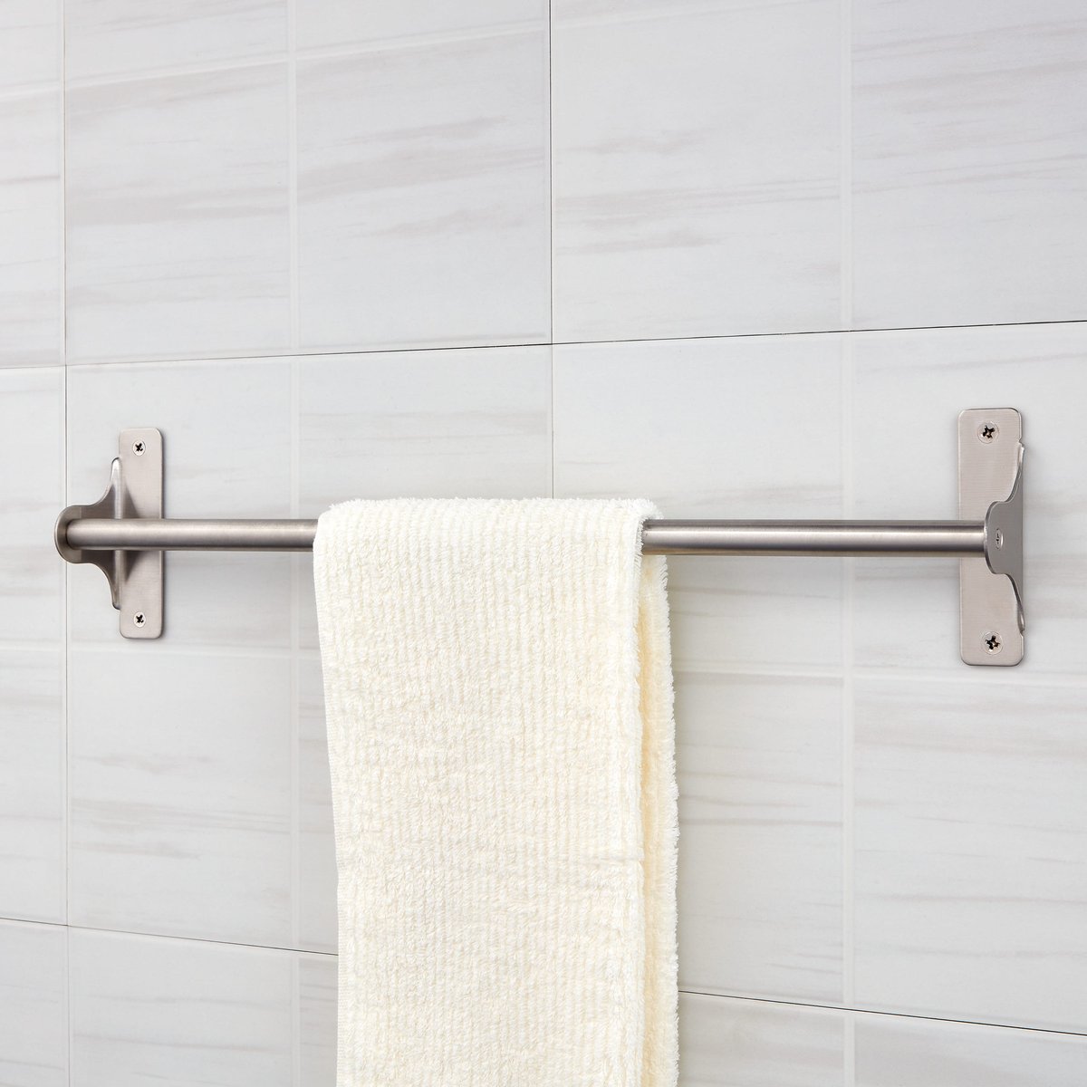 Porte-serviettes en acier, MIA argent, GENERIC