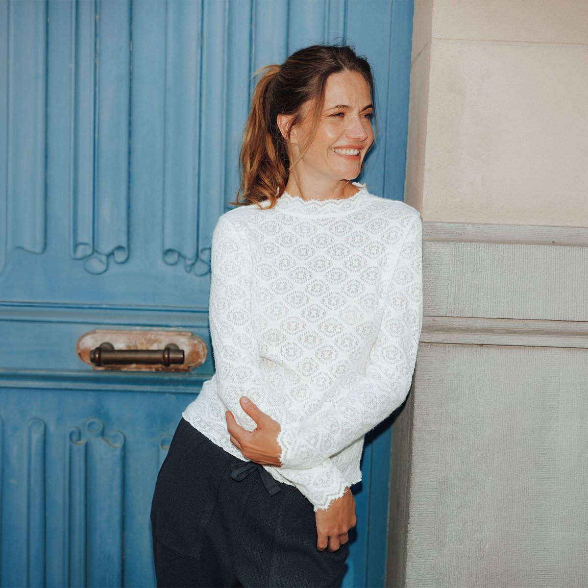 Tee-shirt manches longues JORAYA ecru, ROUGEGORGE LINGERIE