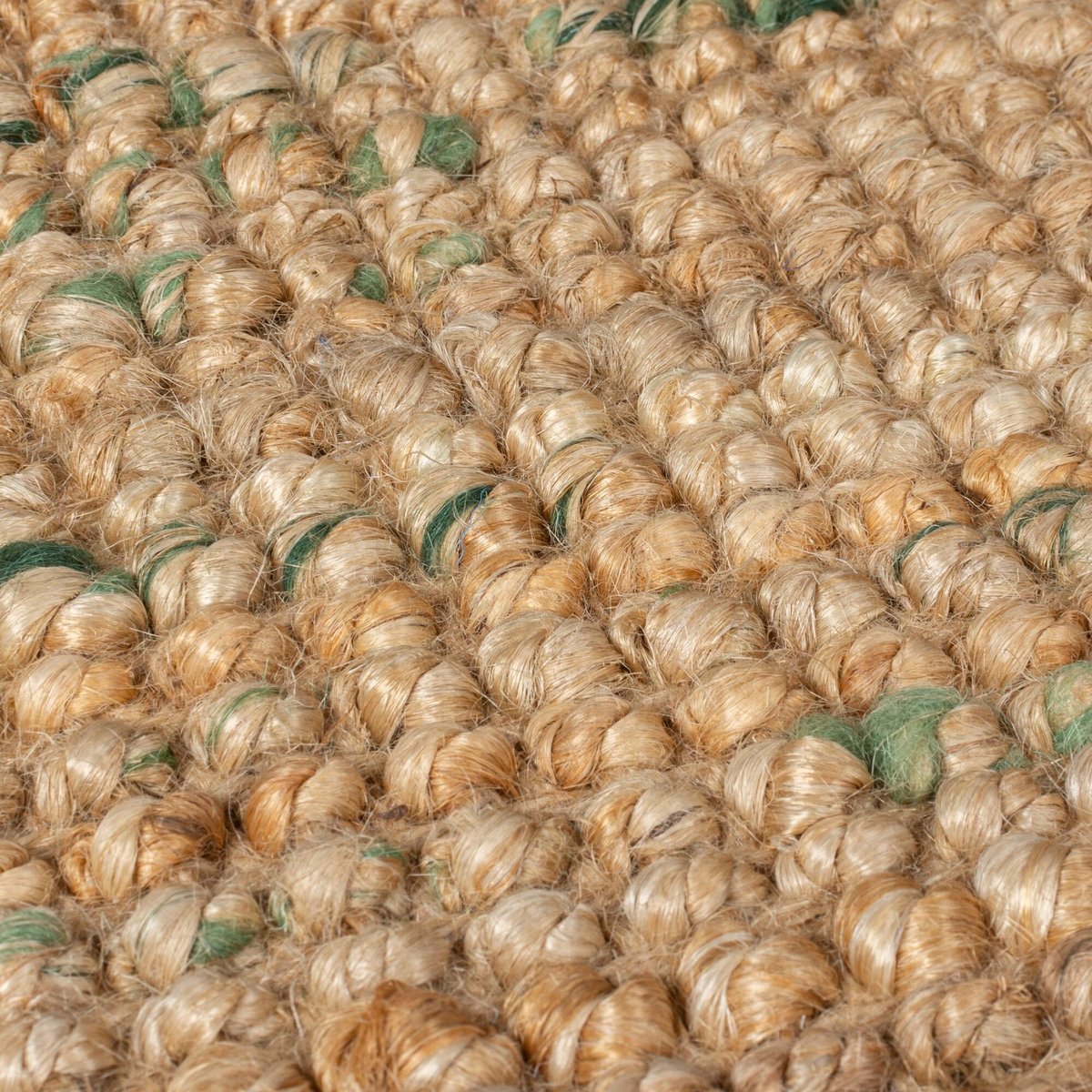 Tapis en jute coloré SARITA vert, FLAIR RUGS