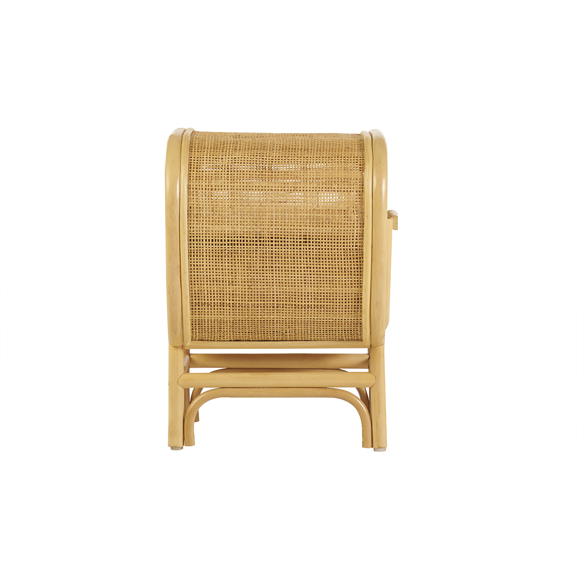 Table de chevet avec tiroir en rotin LUWAK naturel, MILIBOO