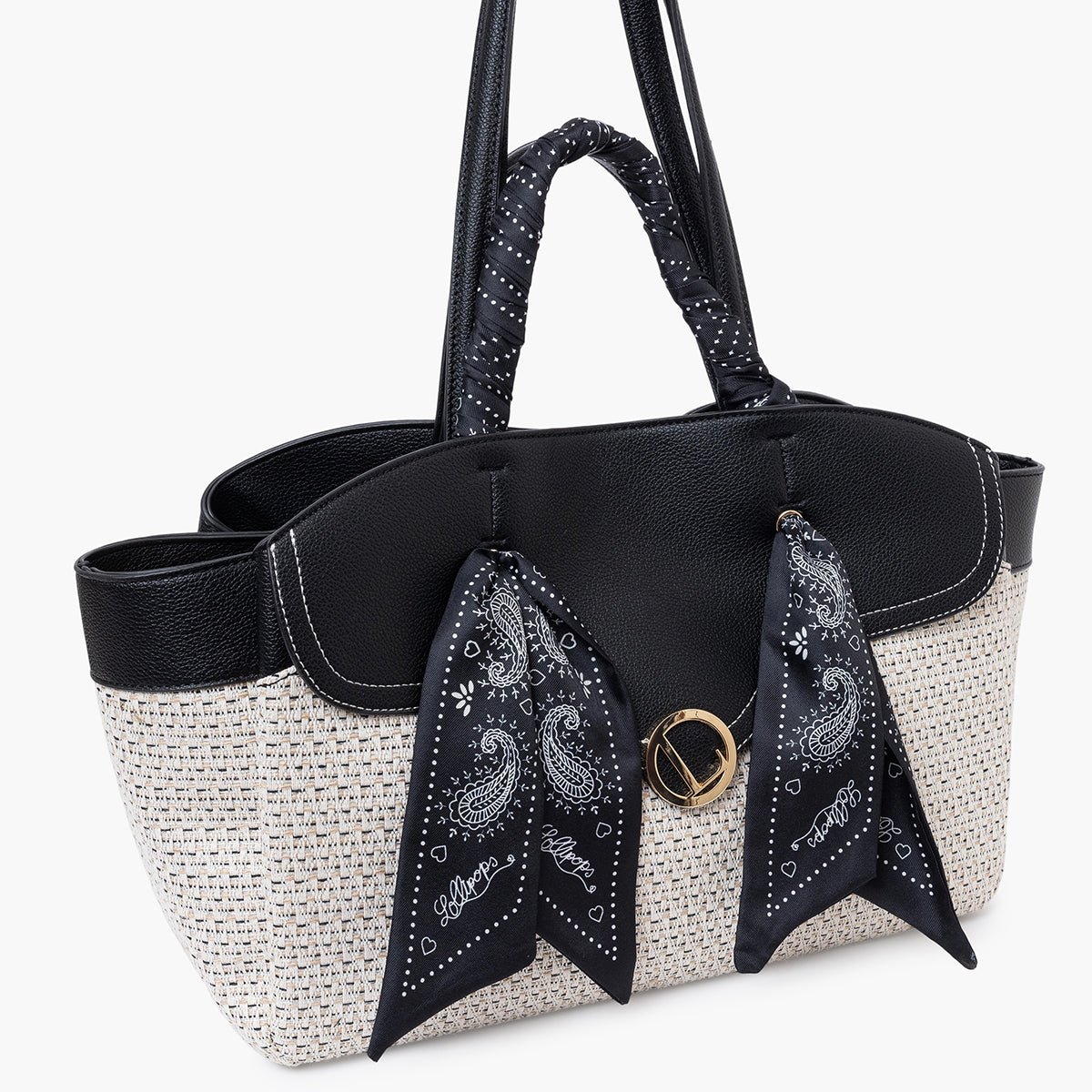 Grand sac shopper Sade noir, LOLLIPOPS