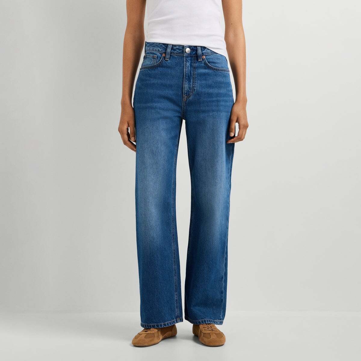 Lexa - Jean Coupe Regular, Taille Haute bleu authentique, PEPE JEANS