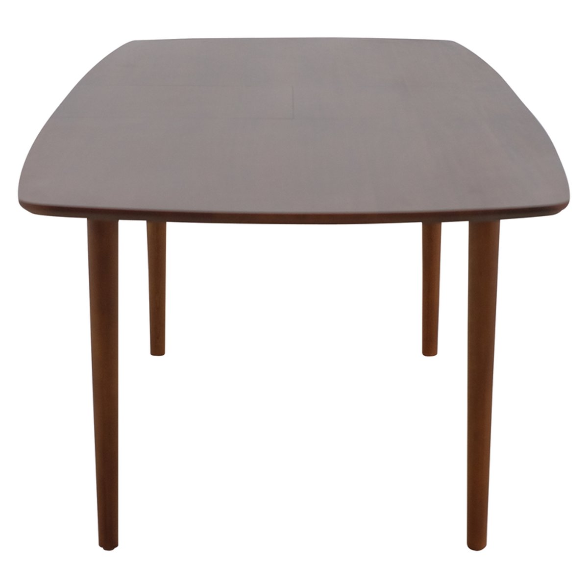 Table repas 200 cm avec allonge de 50 cm acajou massif naturel foncé, ZAGO