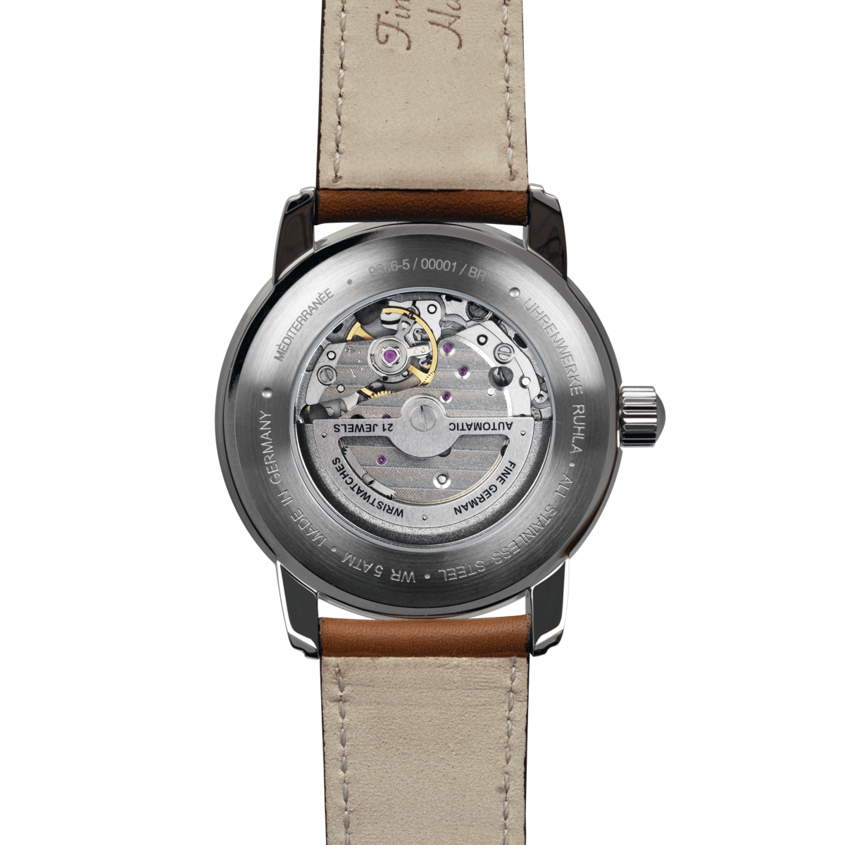 Montre Analogique 100 ANS argenté beige marron clair, ZEPPELIN