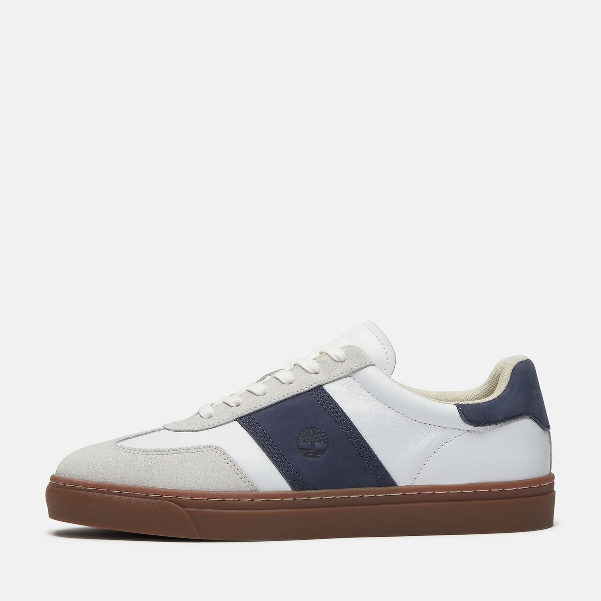 Scarpe da ginnastica in pelle, LISBON STREET LOW LACE bianco/blu, TIMBERLAND