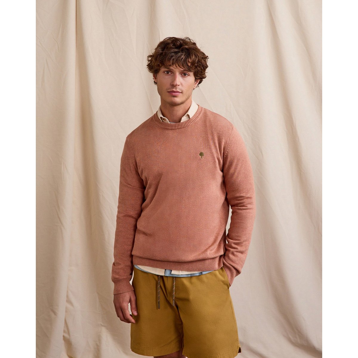 Pull Jersey MARLY brique clair, FAGUO