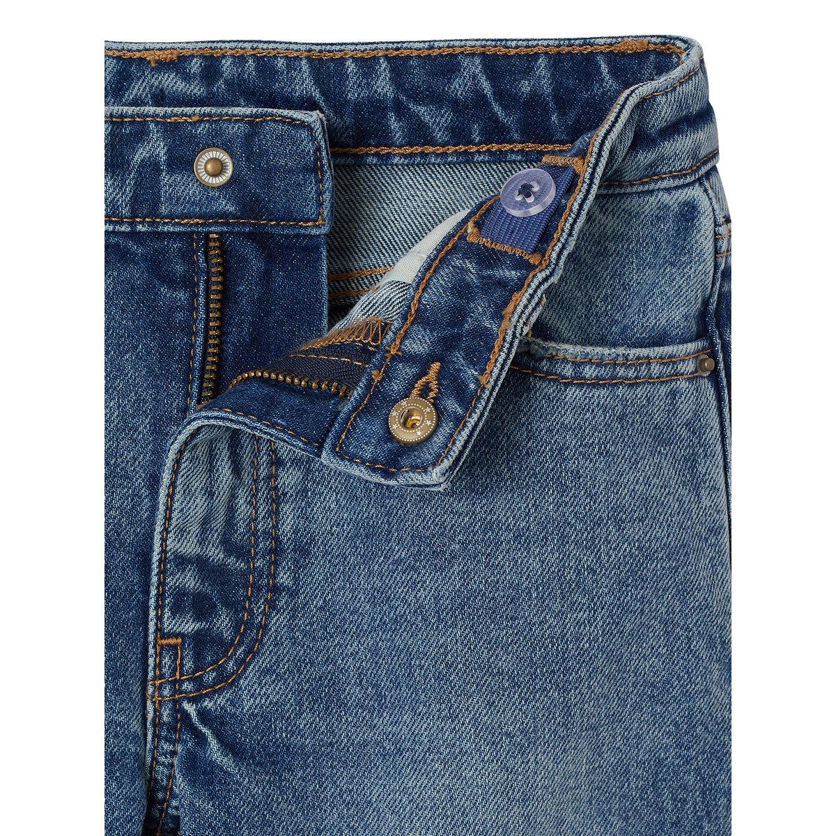 Jean droit bleu moyen, VERTBAUDET