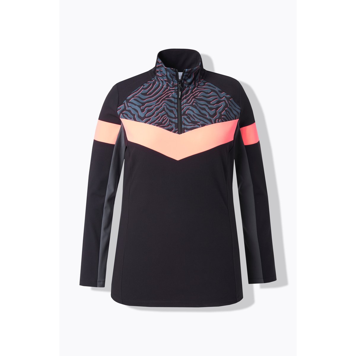 T-shirt camionneur technique, coupe slim noir, ULLA POPKEN
