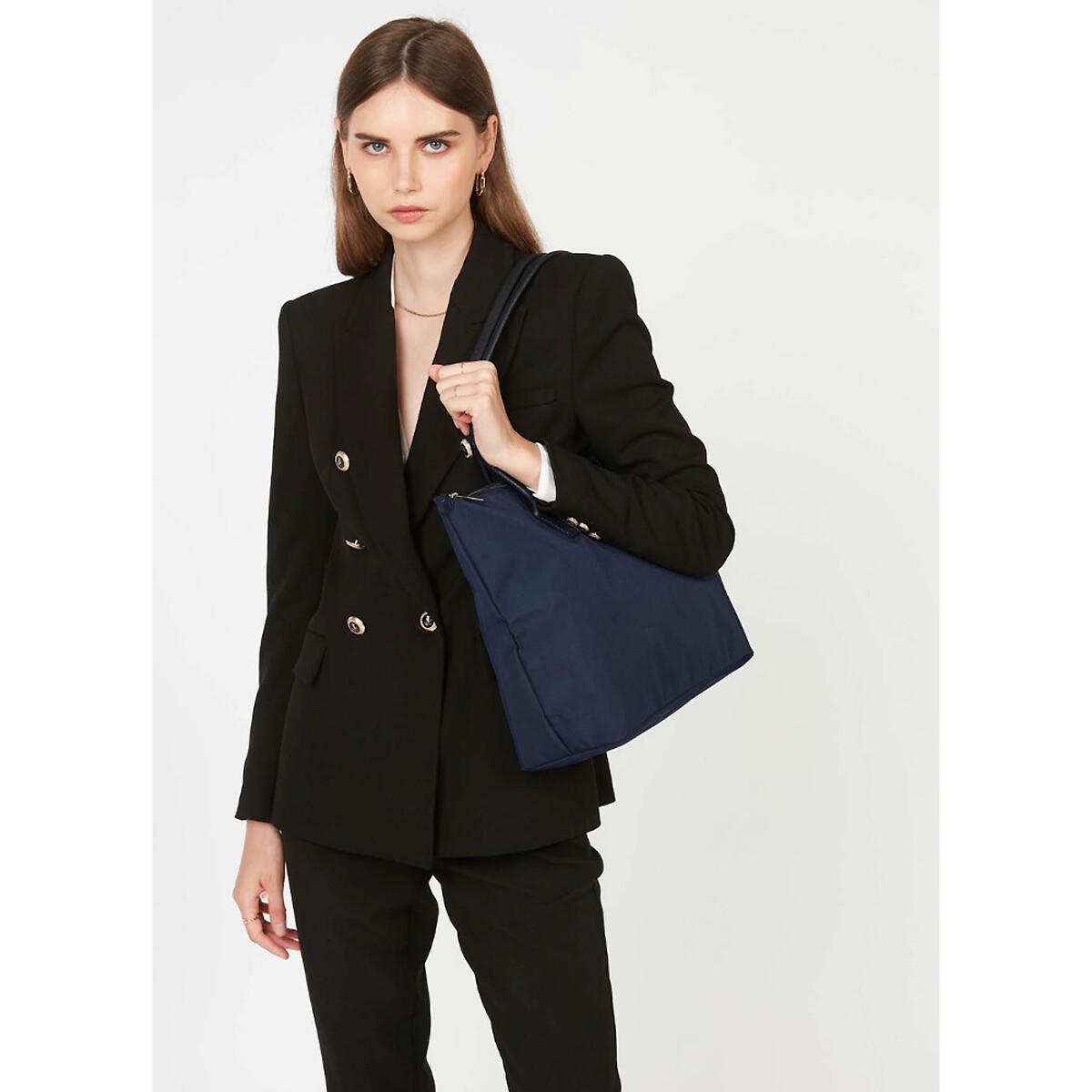 Sac à main cabas Smart Kba bleu foncé, LANCASTER