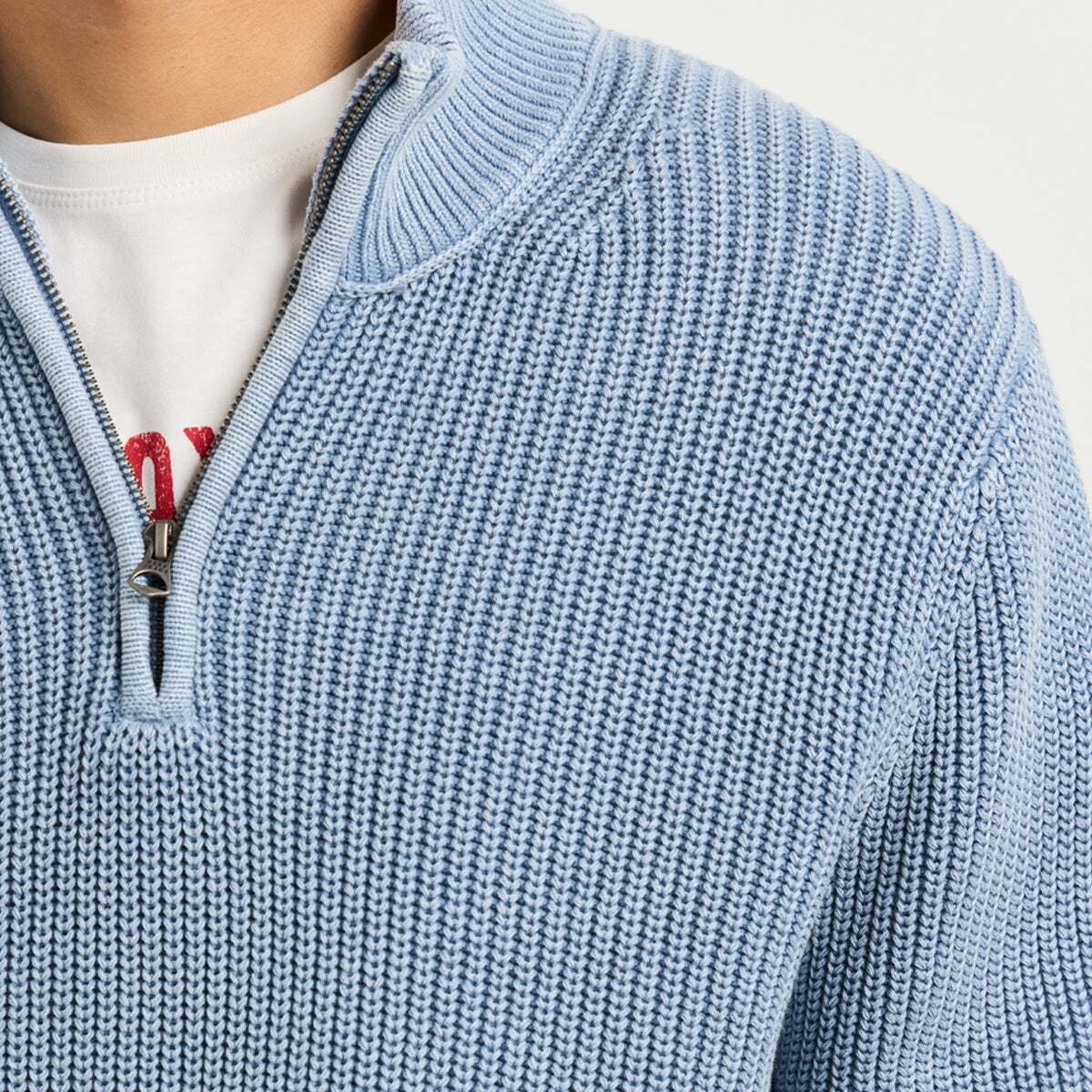 Pull À Col Montant Coupe Regular bleu oxford, PEPE JEANS
