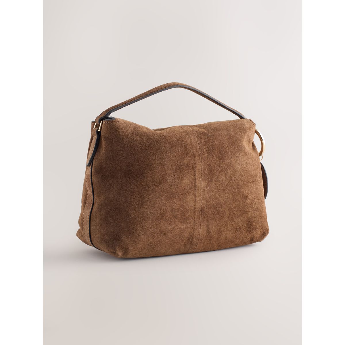 Sac à bandoulière en daim avec pampille marron fauve, NEXT