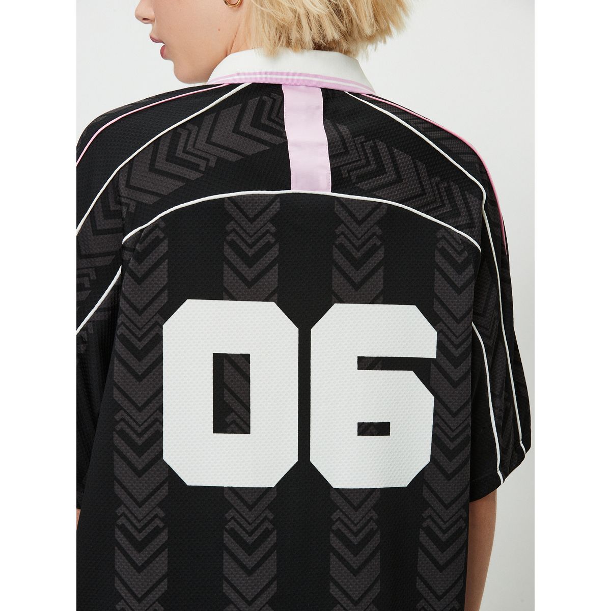 T-shirt de football rétro noir/blanc, NEXT