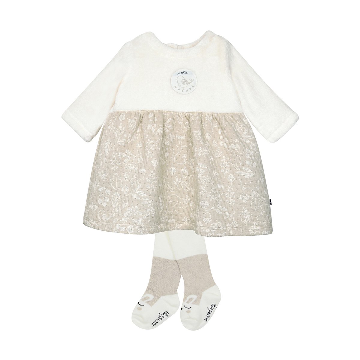 Robe collants shayna maille beige, SUCRE D'ORGE