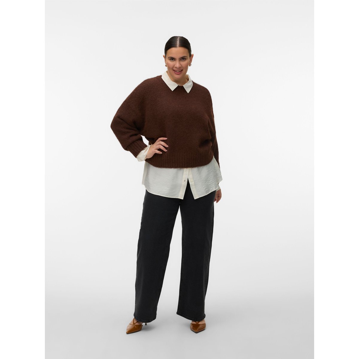 Pull En Maille chocolate torte, VERO MODA