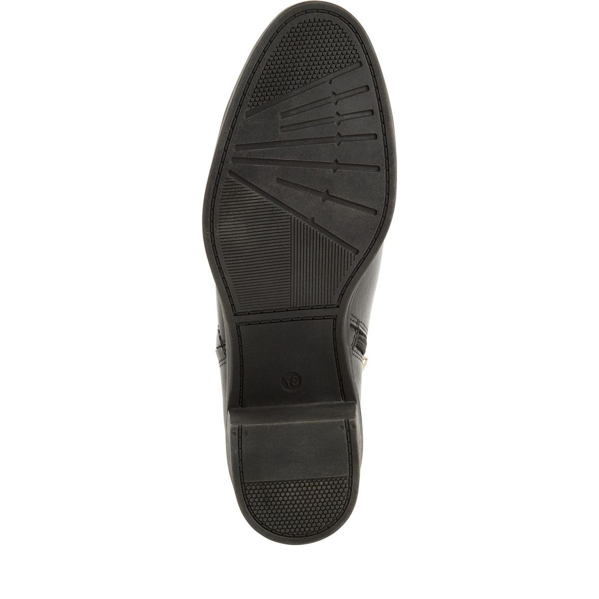 Bottine en cuir noir, MARCO TOZZI