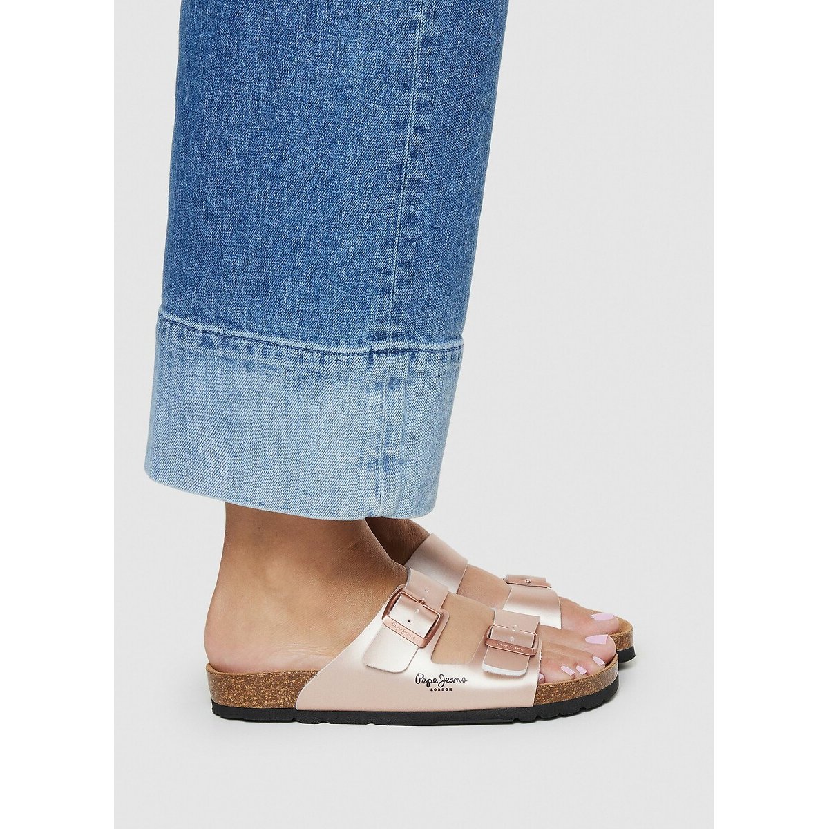 Mules doubles brides Oban Classic bronze, PEPE JEANS
