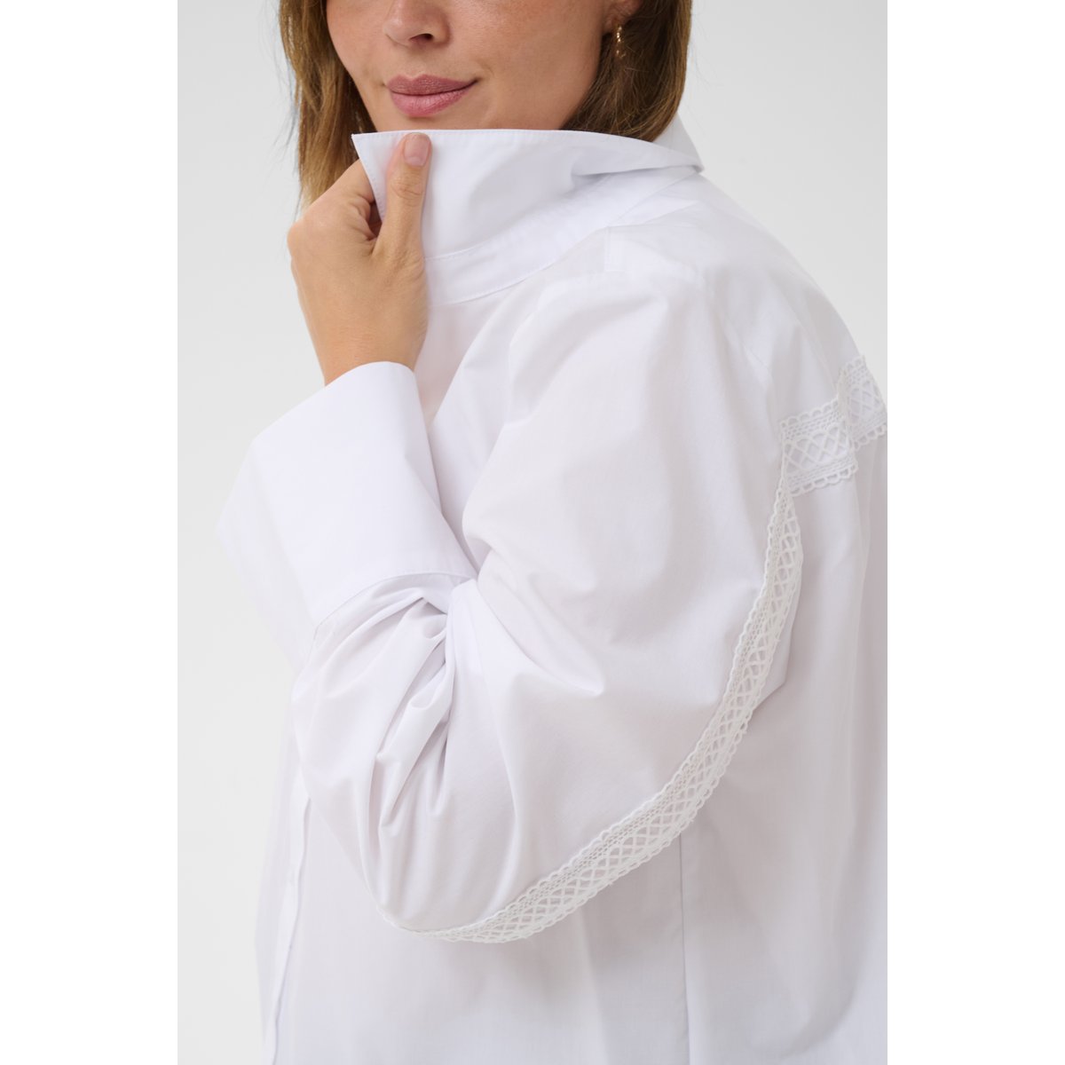 Chemise à manches longues blanc optical white, KAFFE CURVE