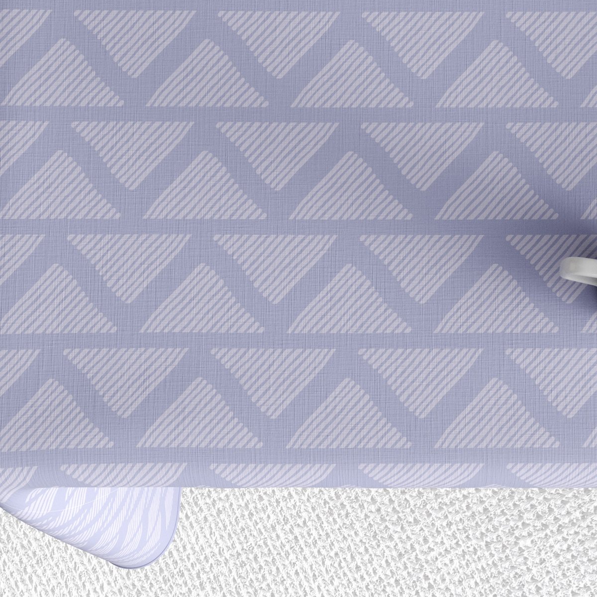 Nappe rectangulaire anti tache Coton Tana Glycine violet, EDEN