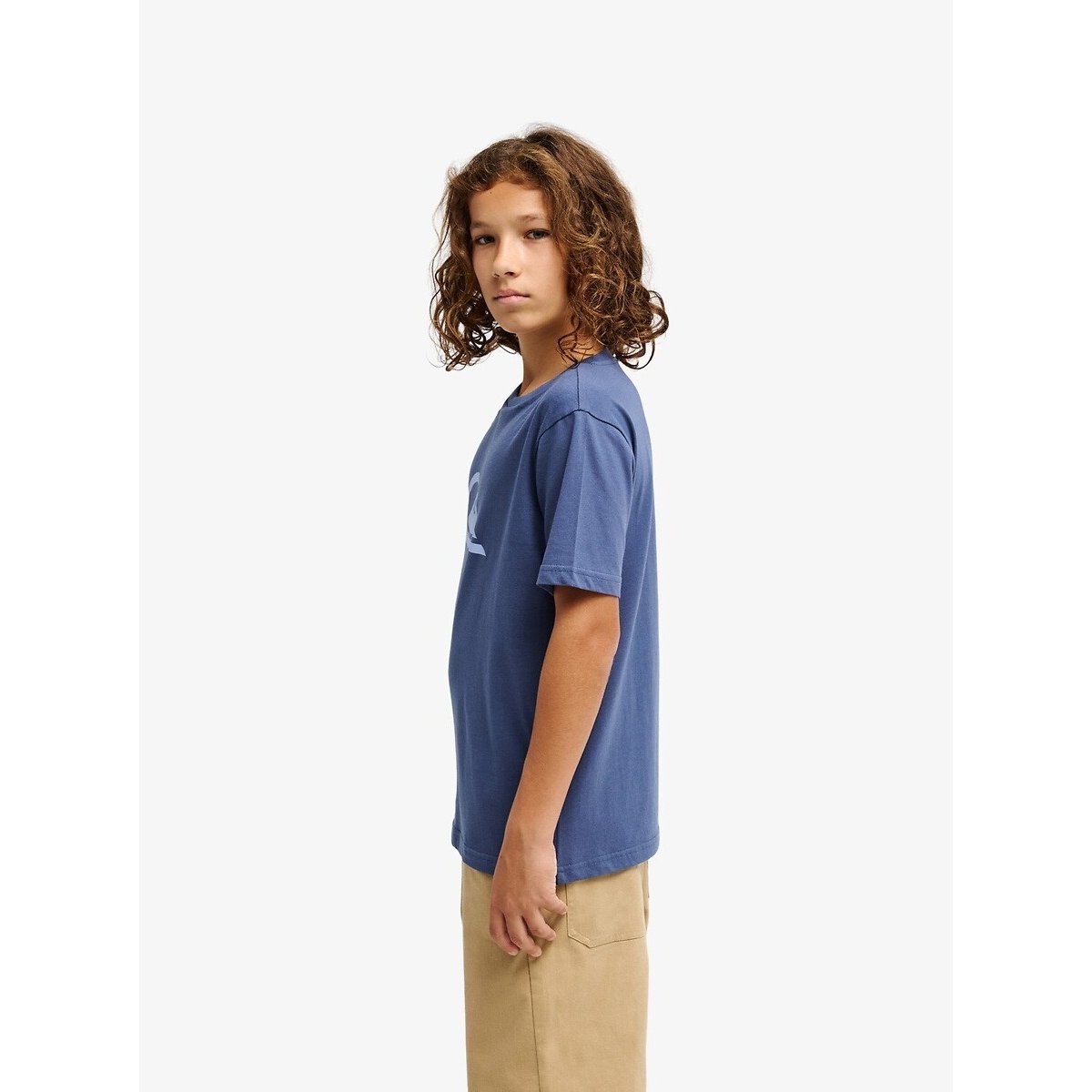 T-shirt manches courtes, imprimé devant bleu, QUIKSILVER