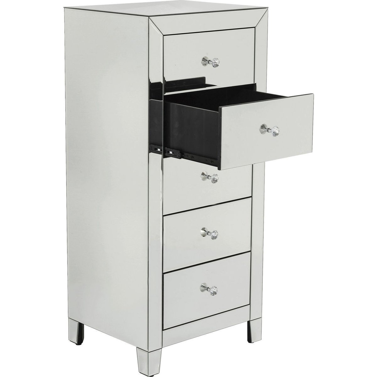 Chiffonnier en verre miroir, LUXURY argent, KARE DESIGN