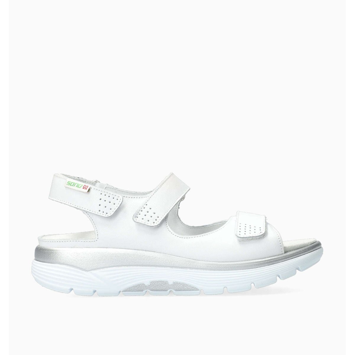 Sandales en cuir NORINE blanc 5131, MEPHISTO