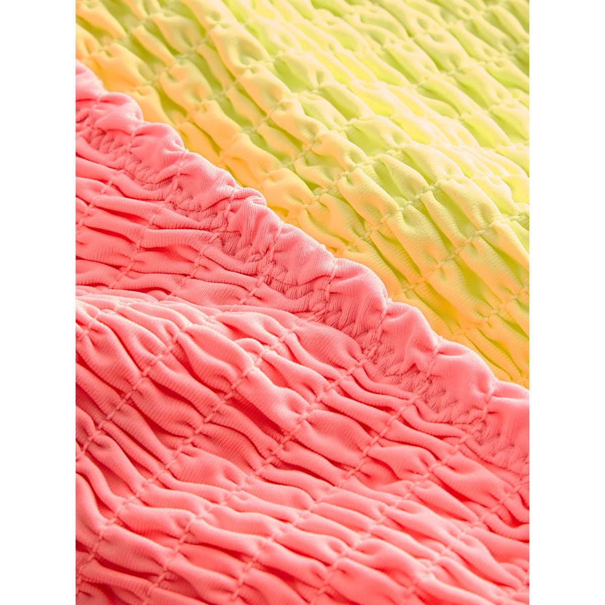 Bas de bikini froncé à nouer, lot 2 corail fluo/vert citron fluo, NEXT
