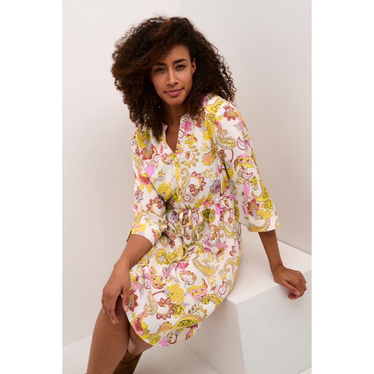 Dress blanc cachemire, CREAM