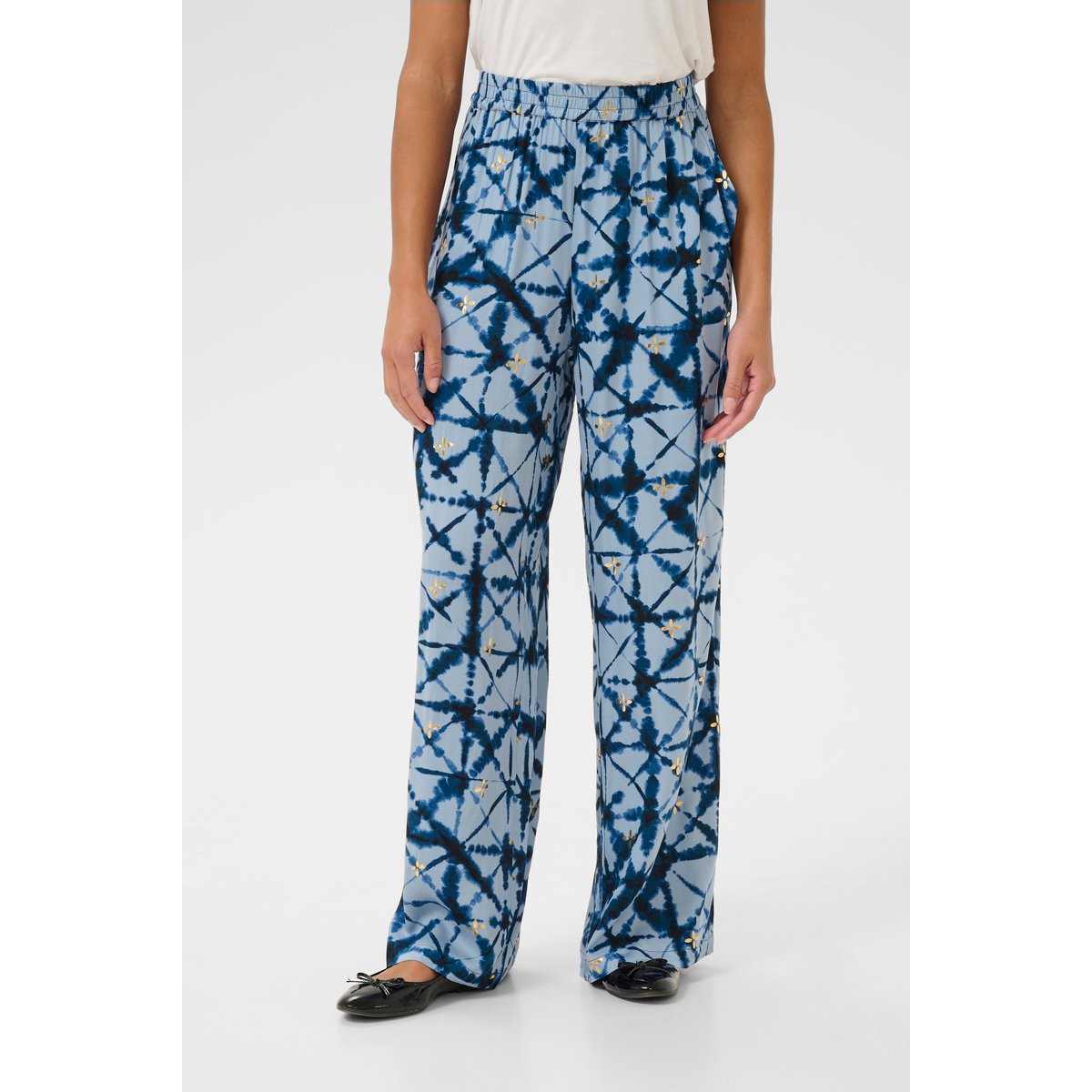 Casual pants bleu batik, CULTURE