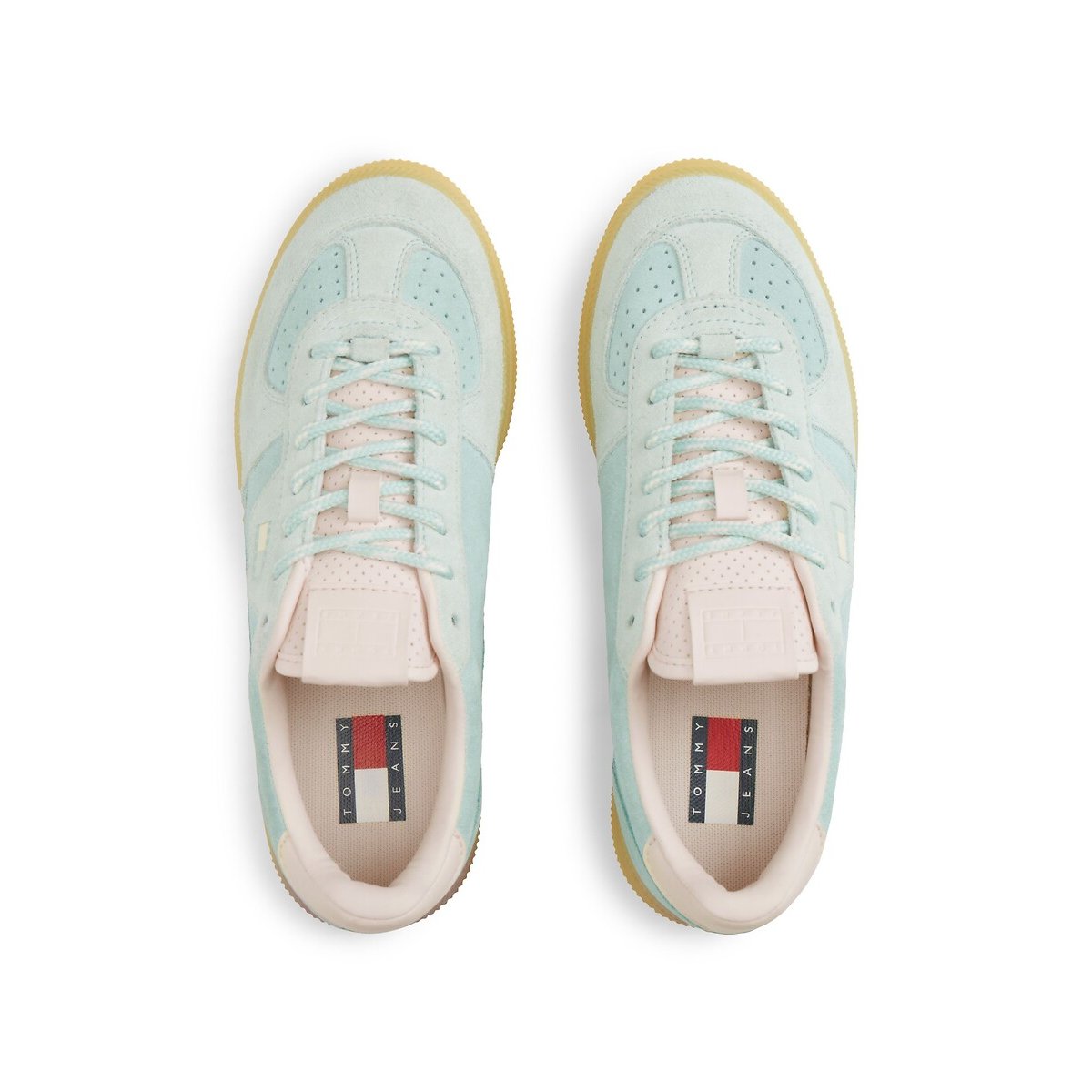 The Greenwich Suede Trainers light blue, TOMMY JEANS